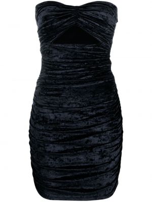 Βελούδινη κοκτέιλ φόρεμα Amen μαύρο