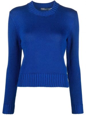 Chunky džemper Polo Ralph Lauren plava