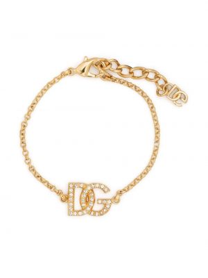 Bracciale con cristalli Dolce & Gabbana oro