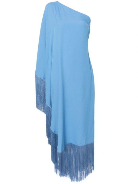 Μίντι φόρεμα με κρόσσια Taller Marmo μπλε
