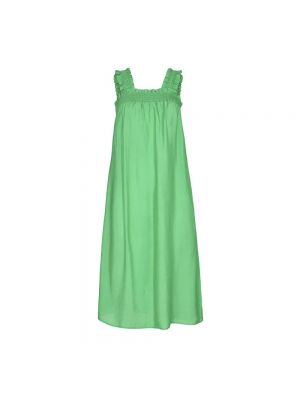 Sukienka z falbankami Co'couture zielona