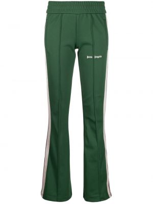 Spodnie sportowe z nadrukiem Palm Angels zielone