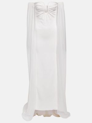 Sukienka długa Roland Mouret biała