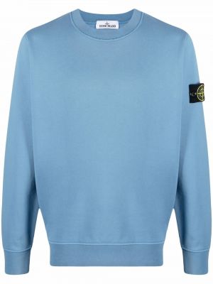 Rund hals sweatshirt Stone Island blå