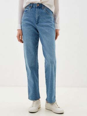Прямые джинсы Wrangler голубые