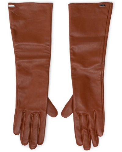 Rękawiczki Gino Rossi brązowe