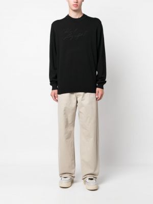 Pullover mit rundem ausschnitt Karl Lagerfeld schwarz