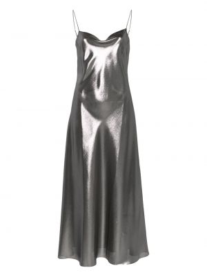 Obleka s čipko Carine Gilson srebrna