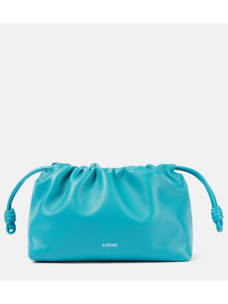 Læder clutch Loewe blå