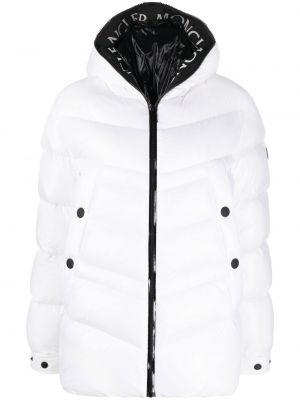 Hette lang pels Moncler hvit