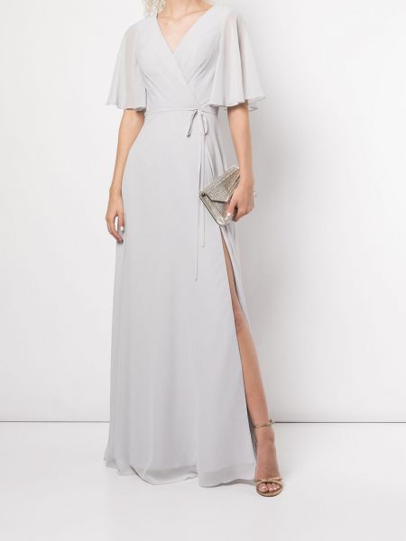 Drapované večerní šaty Marchesa Notte Bridesmaids šedé