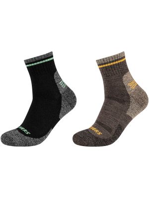 Vlněné ponožky Skechers šedé
