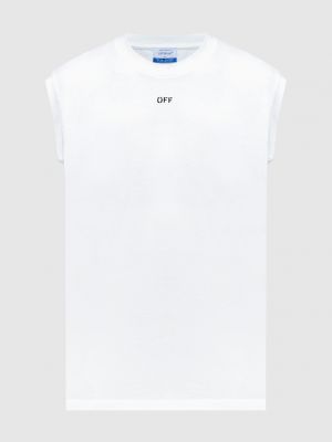 Белая футболка с принтом Off-white