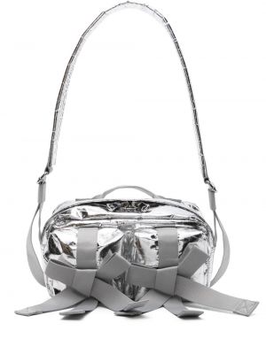 Crossbody torbica z lokom Simone Rocha srebrna