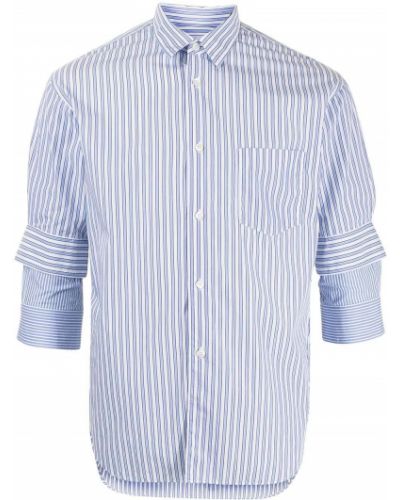 Camisa a rayas Comme Des Garçons Pre-owned azul
