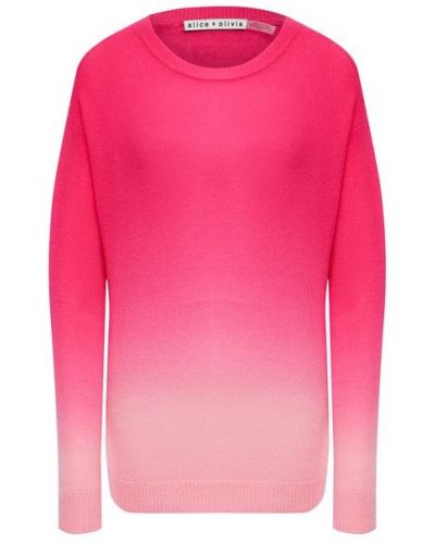 Кашемировый пуловер Alice + Olivia, розовый