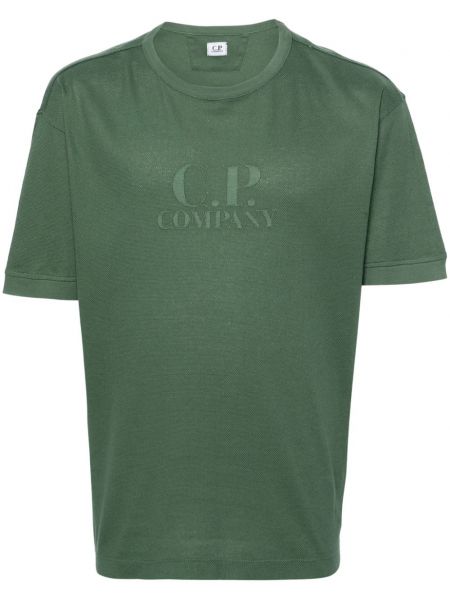 Тениска бродирана C.p. Company зелено