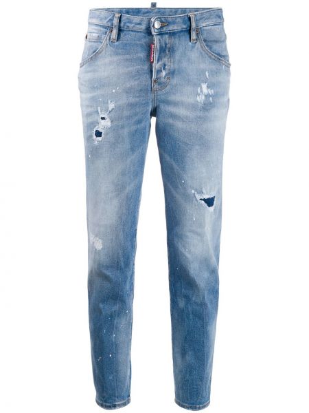 Nødlidende stretch jeans Dsquared2 blå