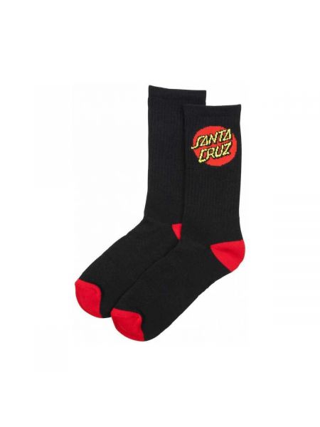 Klasický bodkované ponožky Santa Cruz biela