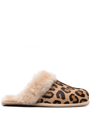 Leopard trykt tøfler Ugg