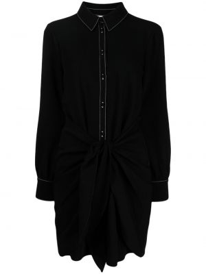 Φόρεμα σε στυλ πουκάμισο Cinq A Sept μαύρο