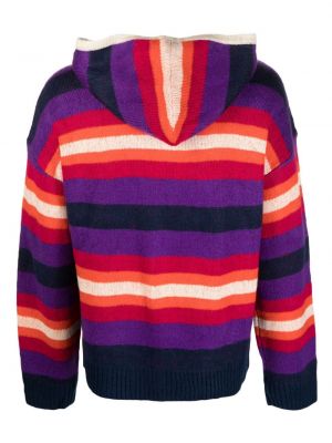 Kapučdžemperis ar rāvējslēdzēju Bluemarble violets