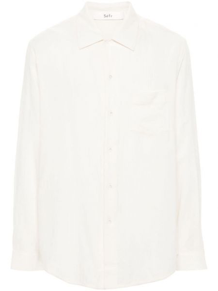 Krepo medvilninė marškiniai Séfr balta