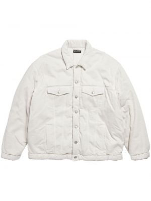Pamučna traper jakna Balenciaga bijela