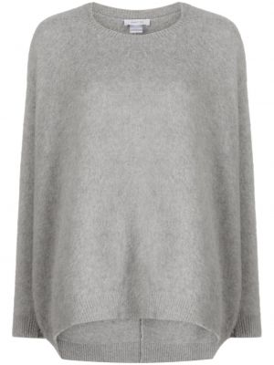 Вълнен пуловер от мерино вълна с кръгло деколте Avant Toi сиво