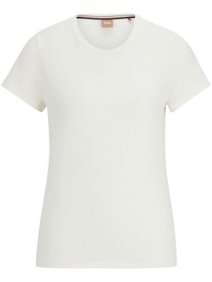 T-shirt en coton Boss blanc