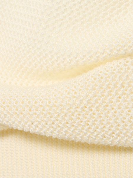 Мрежеста памучна поло тениска Laneus бяло
