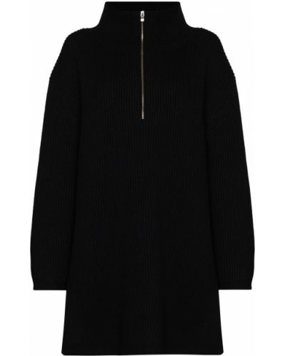 Jersey con cremallera de tela jersey oversized Totême negro