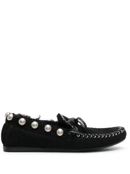 Loafers s perlami Isabel Marant černé
