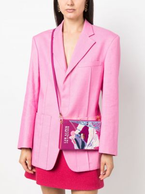 Clutch mit stickerei Olympia Le-tan pink