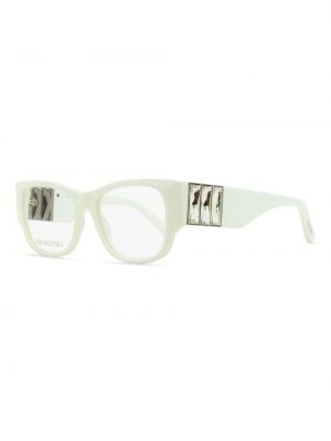 Okulary z kryształkami Swarovski białe