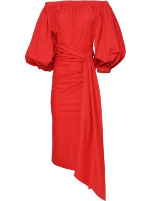 Коктейлна рокля Carolina Herrera червено