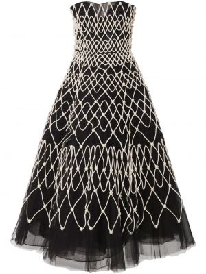 Večerní šaty s perlami Carolina Herrera