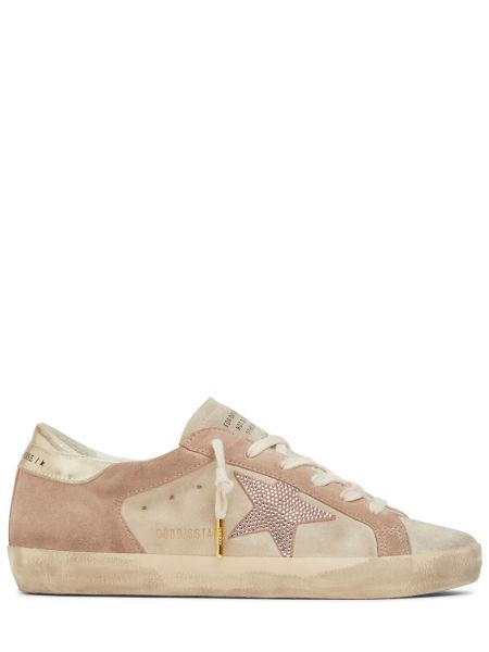 Stjernemønster ruskind sneakers Golden Goose pink