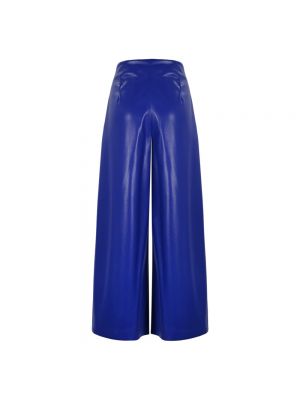 Pantalones de cuero Liviana Conti azul