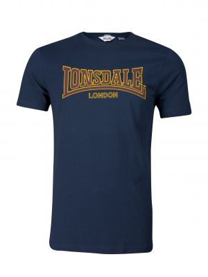 Slim fit póló Lonsdale kék