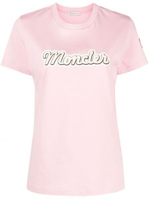Marškinėliai Moncler rožinė