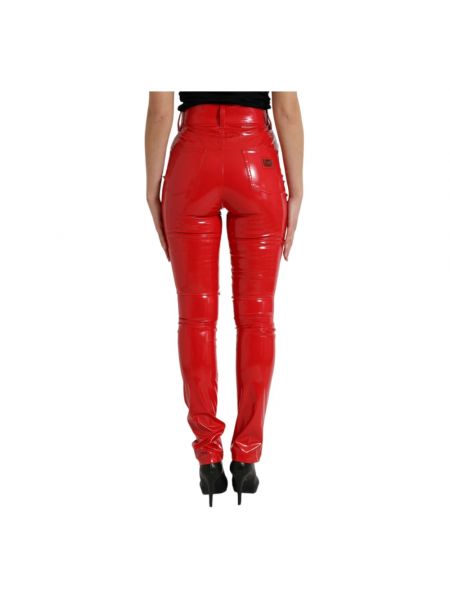Pantalones skinny Dolce & Gabbana rojo