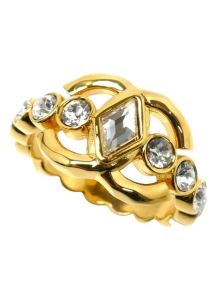 Złoty pierścionek retro Chanel Vintage