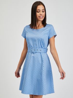 Sukienka w grochy Orsay niebieska