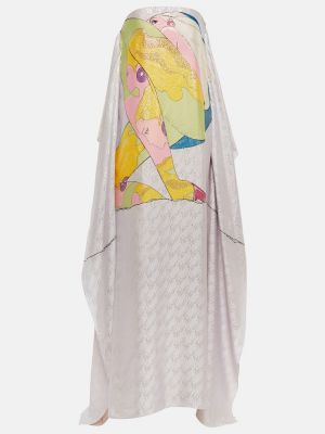 Elegantní hedvábné midi šaty Fendi