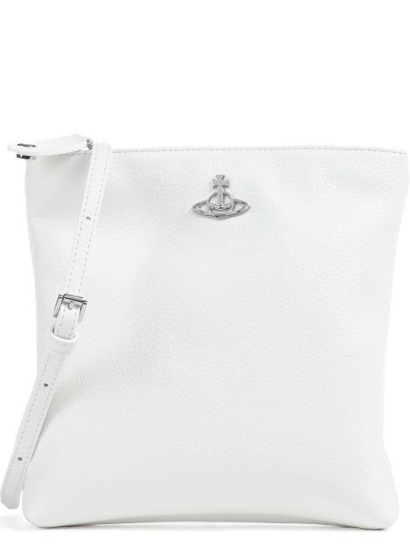 Кожаная сумка из искусственной кожи Vivienne Westwood белая