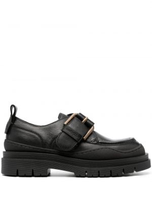 Pantofi loafer din piele See By Chloe negru