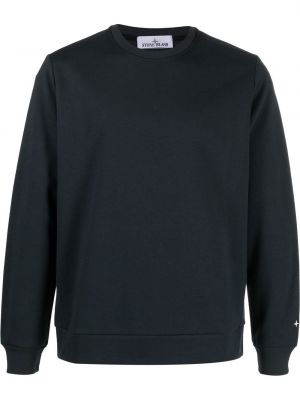 Brodert sweatshirt Stone Island blå