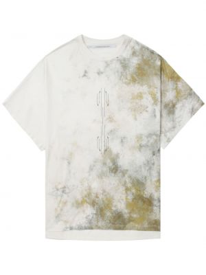 T-shirt en coton à imprimé Julius blanc