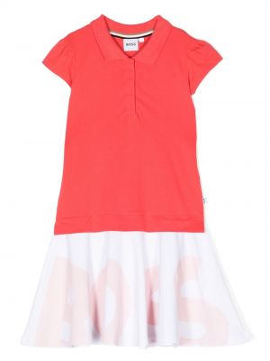 Mini šaty Boss Kidswear - Ružová